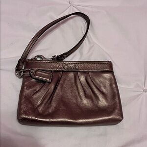 Coach Shimmering Brown Wristlet